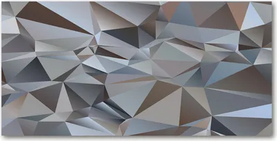 Produktbild von Tulup Glas-Bild -140x70- Wandkunst Dekorative Wand für Küche & Wohnzimmer - Kunst: modern & klassisch - Abstrakte Dreiecke - Grau