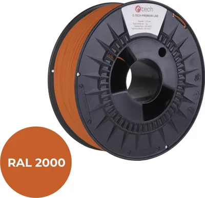 Obrázek produktu pro C-TECH filament PREMIUM LINE ABS žlutooranžová RAL2000
