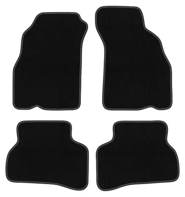 Obrázek produktu pro Velurové autokoberce pro: Hyundai Accent I (X-3) 1994-2000 (sedan) – sada 4 ks, černé, na míru – Wielganizator BASIC