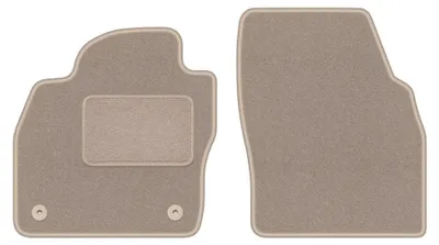 Image de Tapis avant en moquette pour Seat Ibiza V 2017- (à hayon) – 2 pièces, beiges, sur mesure – Wielganizator LUX