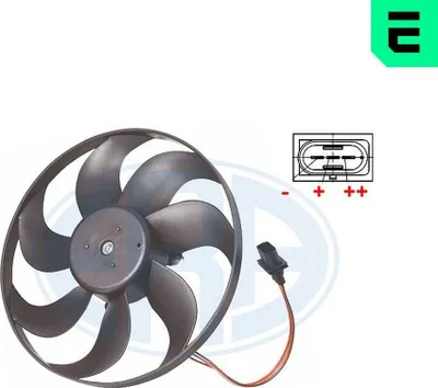 Produktbild von ERA 352050 Lüfter Motorkühlung Kühlerlüfter für VW Golf IV Schrägheck (1J1) Wasserkühler Ø345mm