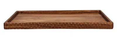 Imagen del producto de Tabla de centro "Hommage" de madera de acacia, color marrón, dimensiones: 40 cm de largo x 32 cm de ancho x 2,5 cm de alto