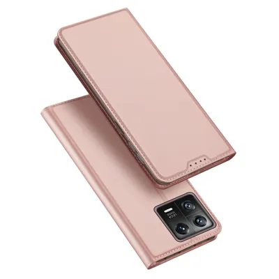 Zdjęcie produktu dla Dux Ducis Skin Pro etui Xiaomi 13 pokrowiec z klapką portfel na kartę podstawka różowe