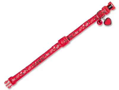 Produktbild von Nobby Katzenhalsband "LOVE"  rot