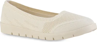 Produktbild von VAN HILL Damen Sportliche Ballerinas Bequeme Strick Profil-Sohle Schuhe 841603, Farbe: Beige, Größe: 40