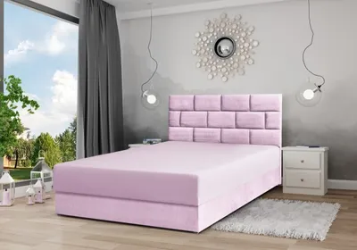 Produktbild von Boxspringbett Majorka mit Bettkasten inklusive Matratze Lieferung bis in die Wohnung Doppelbett 140 cm (Fresh 09 - rosa)