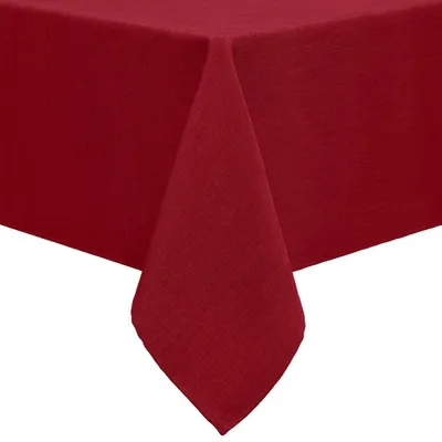 Produktbild von Tischdecke Leinenoptik Eckig 80 x 80 cm Rot Pflegeleicht Lotuseffekt