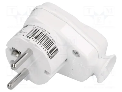 Image de 1 connecteur : pour l'alimentation secteur, connecteur mâle 2P PE 9002214, monophasé