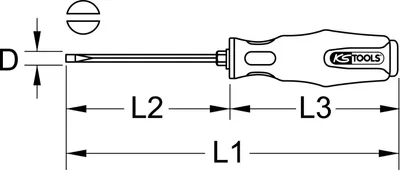 Produktbild von KS TOOLS Schraubendreher Steckschlüssel Schraubendreher 153.1004