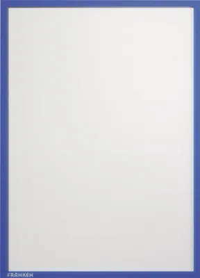 Produktbild von FRANKEN Magnet-Tasche / Dokumentenhalter DIN A4 blau 10 Stück