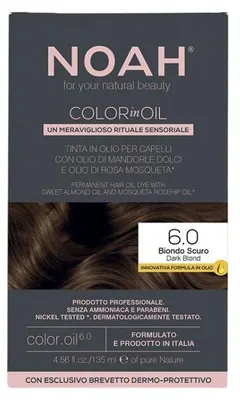 Productafbeelding van Noah, Kleurverf voor oliebasis, permanente haarverf, kleurstof, 6.0 donkerblond, 135 ml