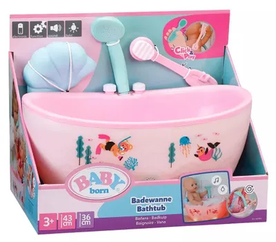Obrázok produktu pre BABY born Bathtub, Vanička pre bábiky, 3 rok / roky, Vyžadované batérie
