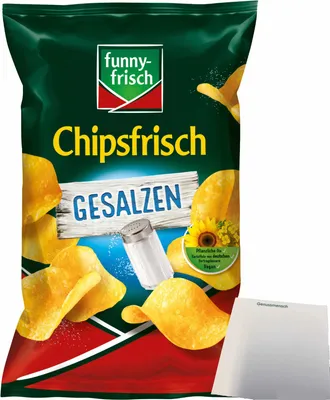 Produktbild von funny-frisch Chipsfrisch Gesalzen (150g Packung) + usy Block