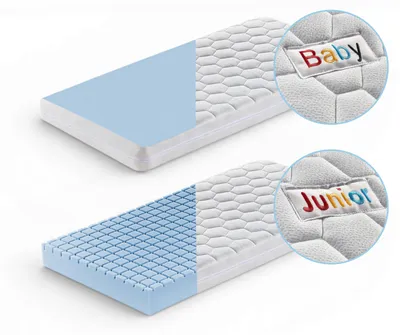 Produktbild von Betten-ABC Mini-Duo  Baby-/Kindermatratze mit Baby- und Kleinkindseite, Bezug waschbar, Größe: 70x140