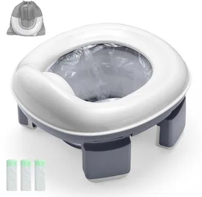 Produktbild von Famanu Reise-Toilettenstuhl für Kleinkinder - Faltbare Toilettensitz für Jungen und Mädchen von 1-4 Jahren