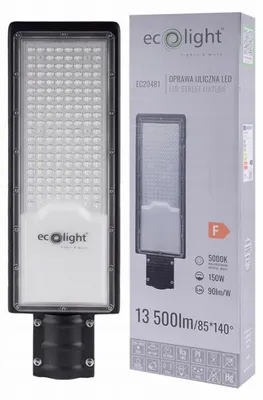 Immagine prodotto di Lampione stradale 150 W, 13.500 lm, 5.000 K, Ecolight EC20481