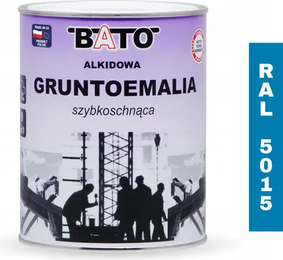 Zdjęcie produktu dla Gruntoemalia Alkidowa Szybkoschnąca Niebieska Ral 5015 0,8L