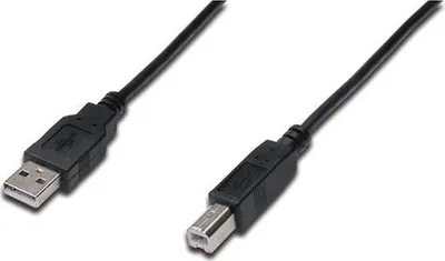 Immagine prodotto di DIGITUS USB 2.0 Anschlusskabel Typ A -B  St/St 1,8m schwarz