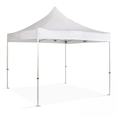 Image de Tonnelle pliante en alu 4x4m blanc - Oviala PRO 40