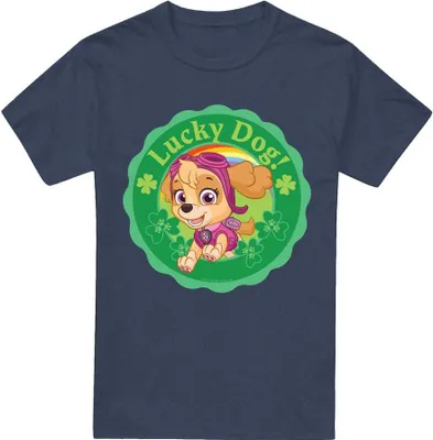 Produktbild von Paw Patrol - "Lucky Dog" T-Shirt für Herren/Damen Uni - St Patricks-Tag TV18325 (XXL) (Marineblau)
