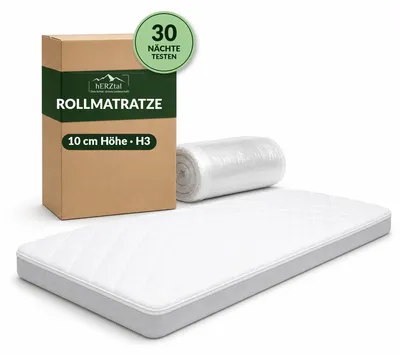 Produktbild von hERZtal Rebond 10 Rollmatratze 80x200 cm, 10 cm, H3