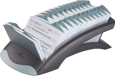 Zdjęcie produktu dla DURABLE Stojak na karty teleadresowe TELINDEX® DESK VEGAS, Czarny, 241201