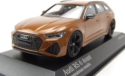 Produktbild von Minichamps 410018018 Audi RS 6 Avant Kombi 2019 braun metallic 1:43