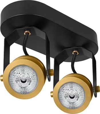 Produktbild von Osram Vintage Edition 1906, Decospot Double, Gold, Wand- und Deckenleuchte, IP20, inklusive Leuchtmittel, Aluminiumgehaeuse
