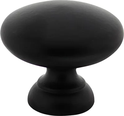 Immagine prodotto di Pomello per mobili nero 32 mm piatto - al pezzo