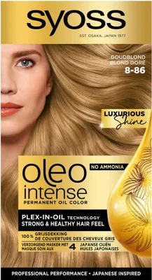 Image de SYOSS - Oleo Intense 8-86 Golden Dark Blonde - coloration pour cheveux - sans ammoniaque - couverture des cheveux gris - couleur longue durée - 1 pièce