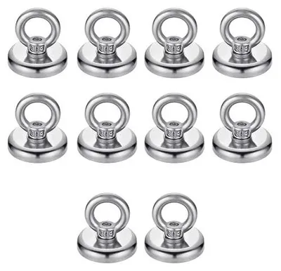Zdjęcie produktu dla Haczyki magnetyczne 4 szt neodymowe 32 mm do lodówki kuchni