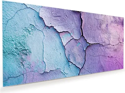 Produktbild von Glasbild 80x40cm in XXL für Wohnzimmer, Schlafzimmer Motiv Rissige Oberfläche