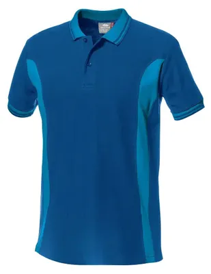 Produktbild von Sir Safety Luna Herren-Arbeitspolo Kurzarm aus 100 % Baumwolle, 3XL, Königsblau/Hellblau