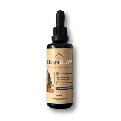 Produktbild von Chagaglow Tinktur mit Vitamin C, B6 und B12 Hrotlife 60ml