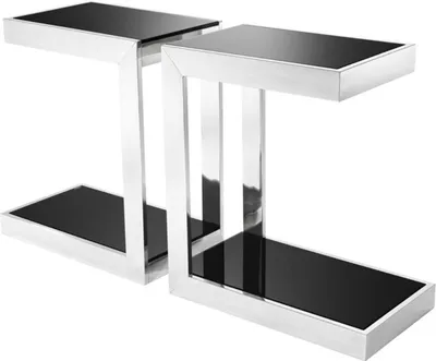 Produktbild von Casa Padrino Luxus Edelstahl Konsolen 2er Set 70 x 40 x H. 79 cm - Limited Edition