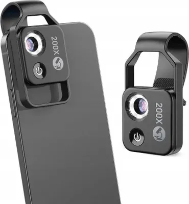 Obrázek produktu pro Přídavný HD LED mikroskop 200X objektiv na každý telefon.