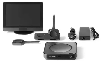 Productafbeelding van Barco ClickShare Hub Pro - Modulair systeem voor videoconferenties - met ClickShare bedieningspaneel - inclusief stroomadapter