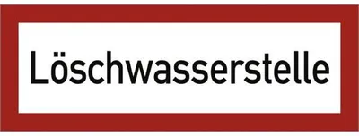 Produktbild von Dreifke® Schild Löschwasserstelle, Alu, 297x105 mm