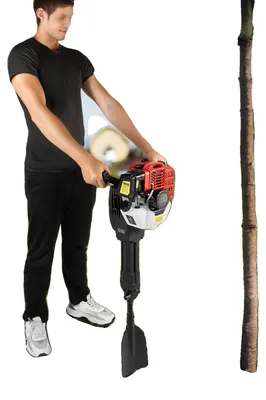 Obrázek produktu pro Stroj na výkop stromů, nastavitelná rychlost, ergonomický design, černá a červená barva