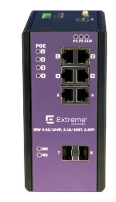 Image de Extreme networks 16801 Network Switch Managed L2 Fast Ethernet (10/100) Power over Ethernet (PoE) Black, Purple