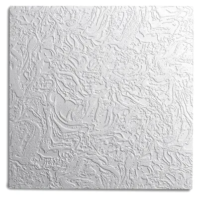 Produktbild von Decosa Deckenplatten AP 101 Bern - 50 x 50 cm 40 Platten = 10 qm - Edle Deckenpaneele weiß in Putz Optik - Nachbildung Paneele aus Styropor - Decken Styroporpaneele