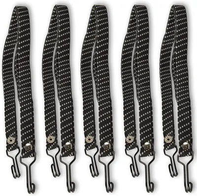 Produktbild von Fahrradspanngurt 65 cm, 5 Stück, Metallhaken, für Gepäck