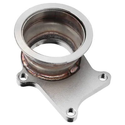 Image de Adaptateur pour bande en V, adaptateur pour bride en V, adaptateur en acier inoxydable pour T3/T4 Turbo, adaptateur pour bride en acier inoxydable, adaptateur pour bride en V 3''