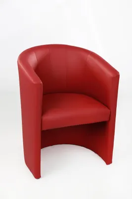 Produktbild von Cocktailsessel Clubsessel Rot Farben Loungesessel Sessel Kunstleder