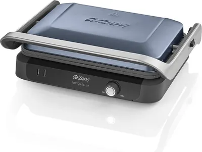 Produktbild von Arzum Tostçu Delux 1800W, Kontaktgrill Sandwichmaker Sandwich-Toaster Blau