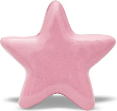 Produktbild von Knauf Stern einfarbig rosa