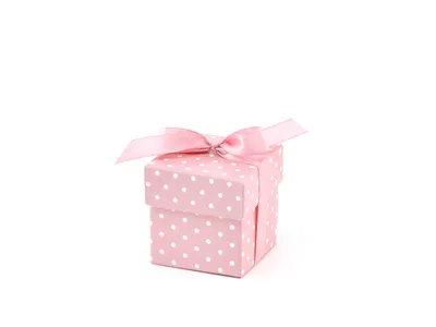 Immagine prodotto di 10 scatole regalo rosa con fiocco
