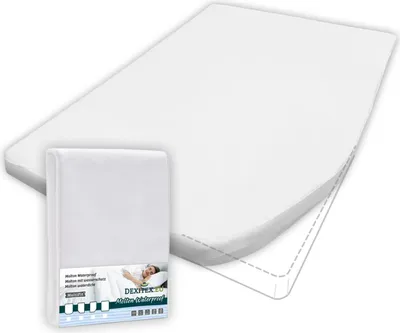 Image de Protège-matelas en flanelle imperméable French bed - right - Blanc