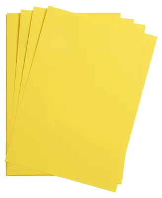 Produktbild von Clairefontaine Maya Bastelkarton A2 185g 25 Bogen - Zitronengelb| 975554C