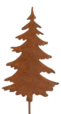 Productafbeelding van Clayre & Eef Tuindecoratie, kerstboom, 11x1x50 cm, bruin, metaal